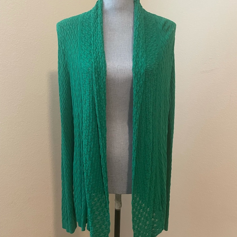 Green cardigan